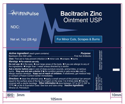 FifthPulse Bacitracin Zinc 1oz.jpg DOSAGE - FifthPulse Bacitracin Zinc 1oz